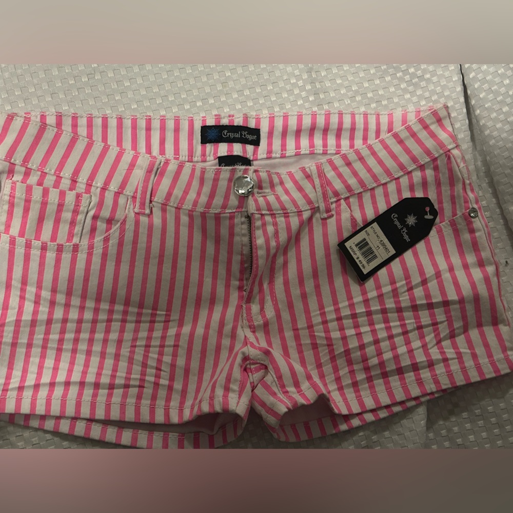 Never Used / Crown & Ivy Pink and White Striped Apparel / Size 10/11